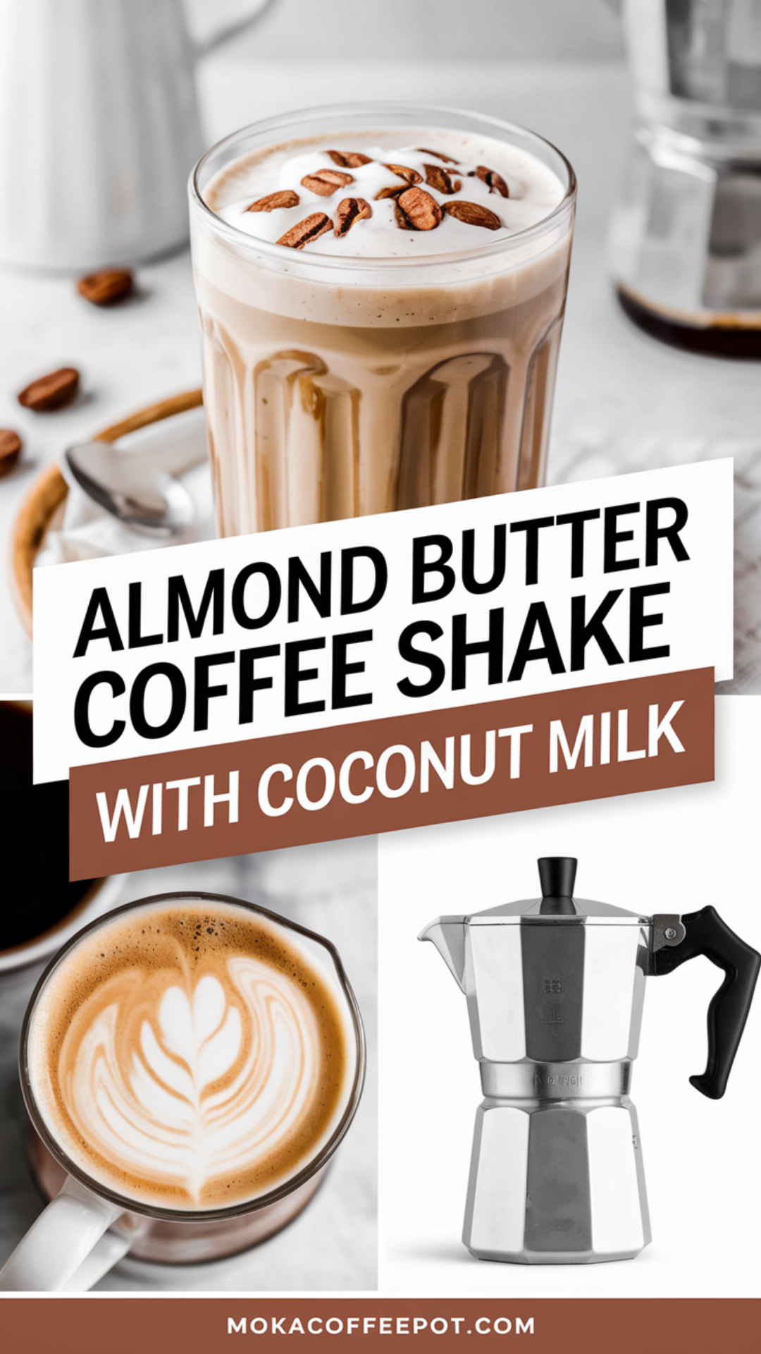 Almond Butter Coffee Shake with Coconut Milk