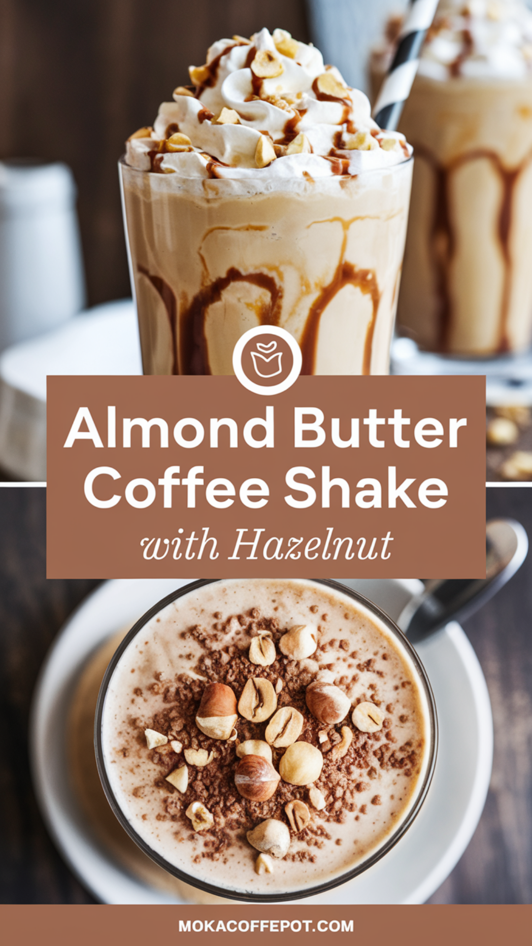 Almond Butter Coffee Shake with Hazelnut