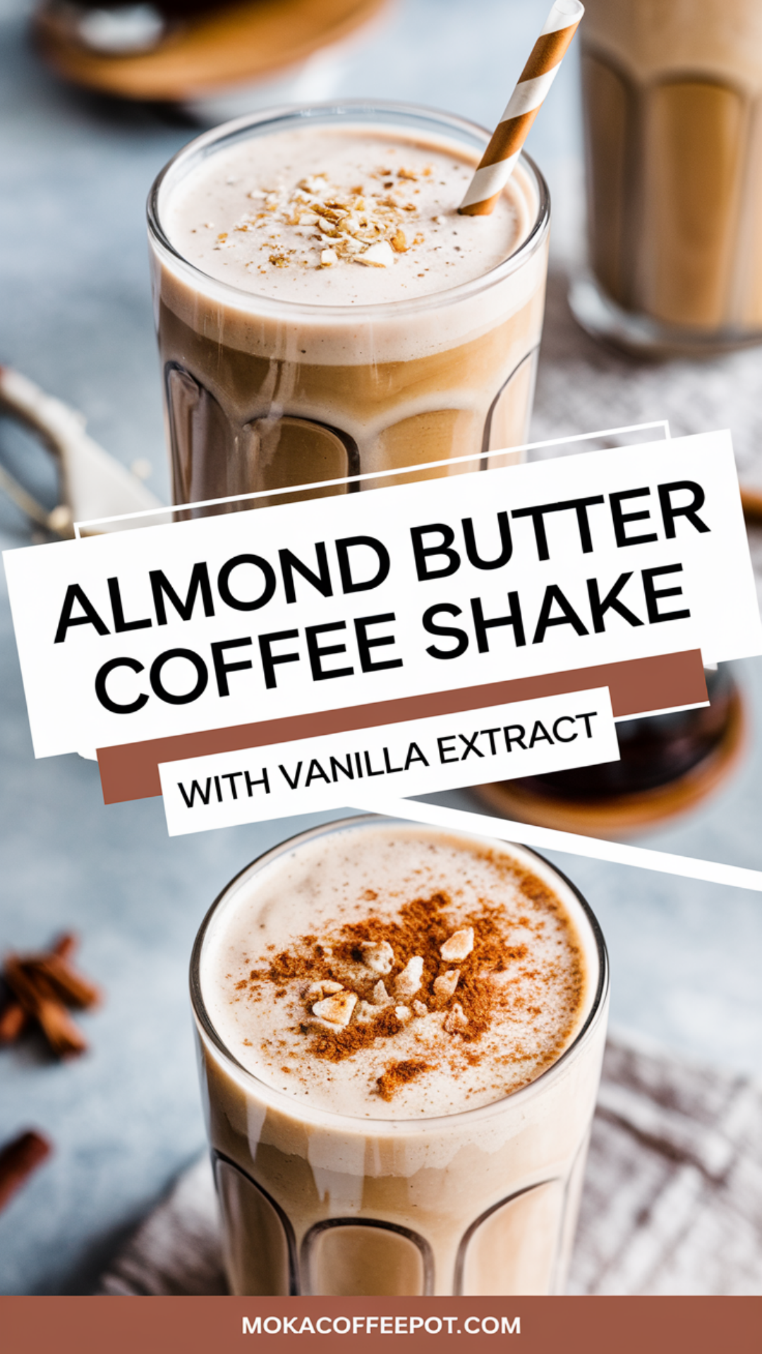 Almond Butter Coffee Shake with Vanilla Extract