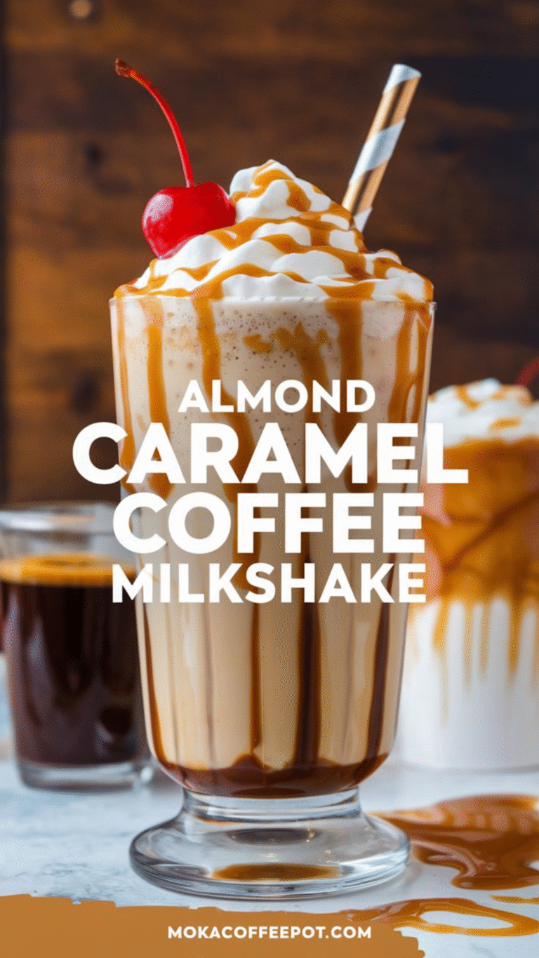 Almond Caramel Coffee Milkshake Almond Caramel Coffee Milkshake