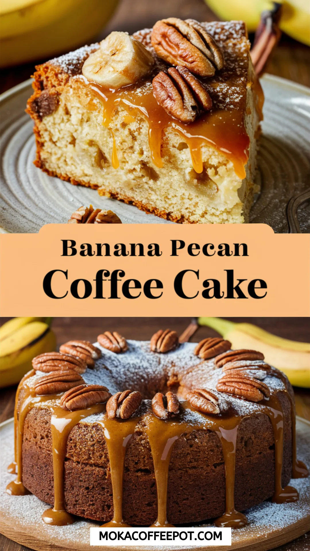 Banana Pecan Coffee Cake