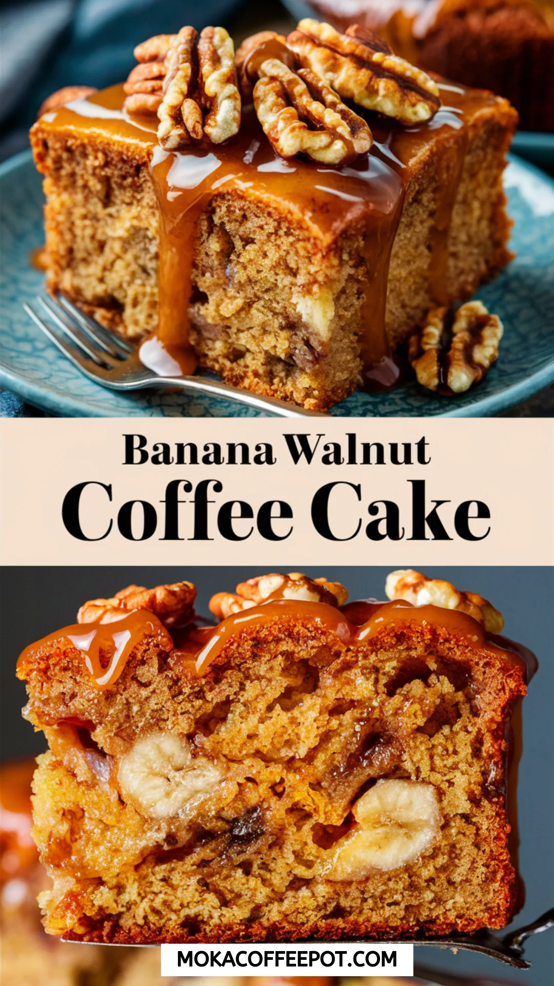 Banana Walnut Coffee Cake