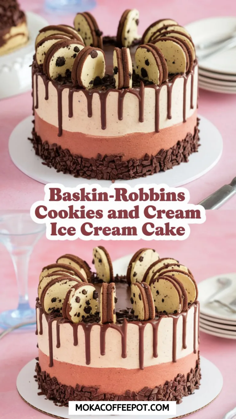 Baskin-Robbins Cookies and Cream Ice Cream Cake