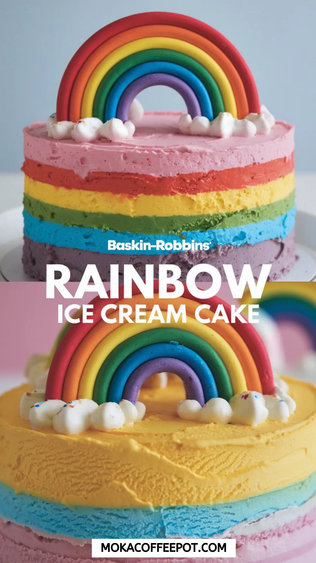Baskin-Robbins Rainbow Ice Cream Cake Baskin-Robbins Rainbow Ice Cream Cake