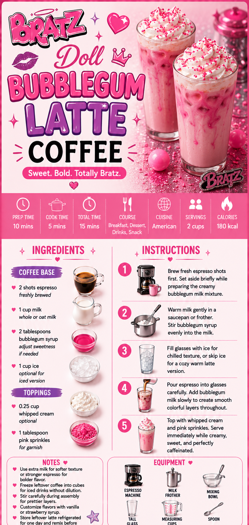 Bratz Doll Bubblegum Latte Coffee Bratz Doll Bubblegum Latte Coffee