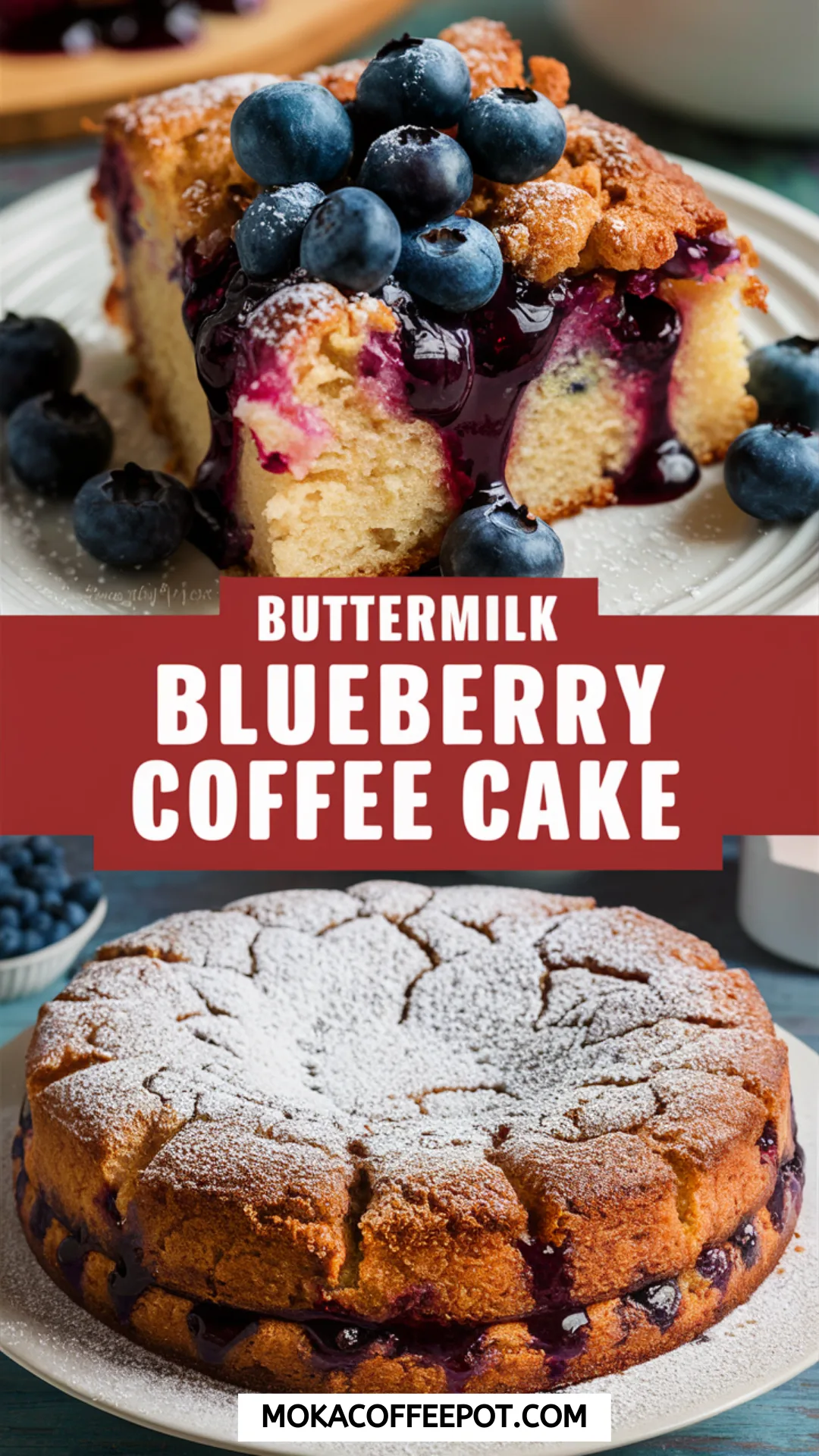 Buttermilk Blueberry Coffee Cake