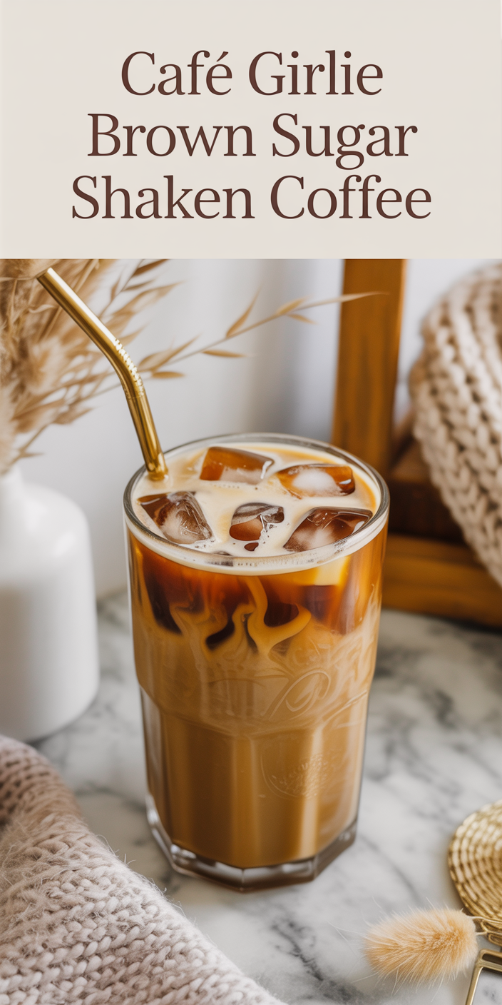 Cafe Girlie Brown Sugar Shaken Coffee