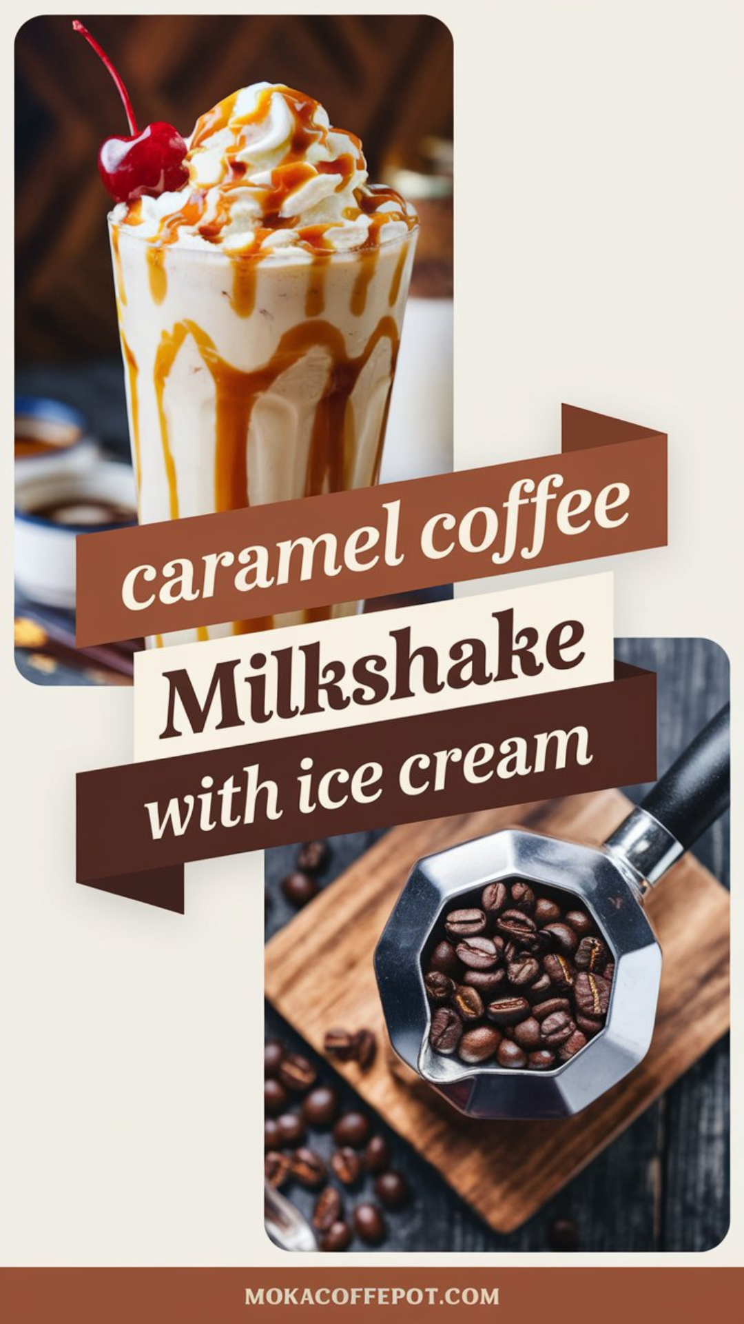 Caramel Coffee Milkshake with Ice Cream Caramel Coffee Milkshake with Ice Cream