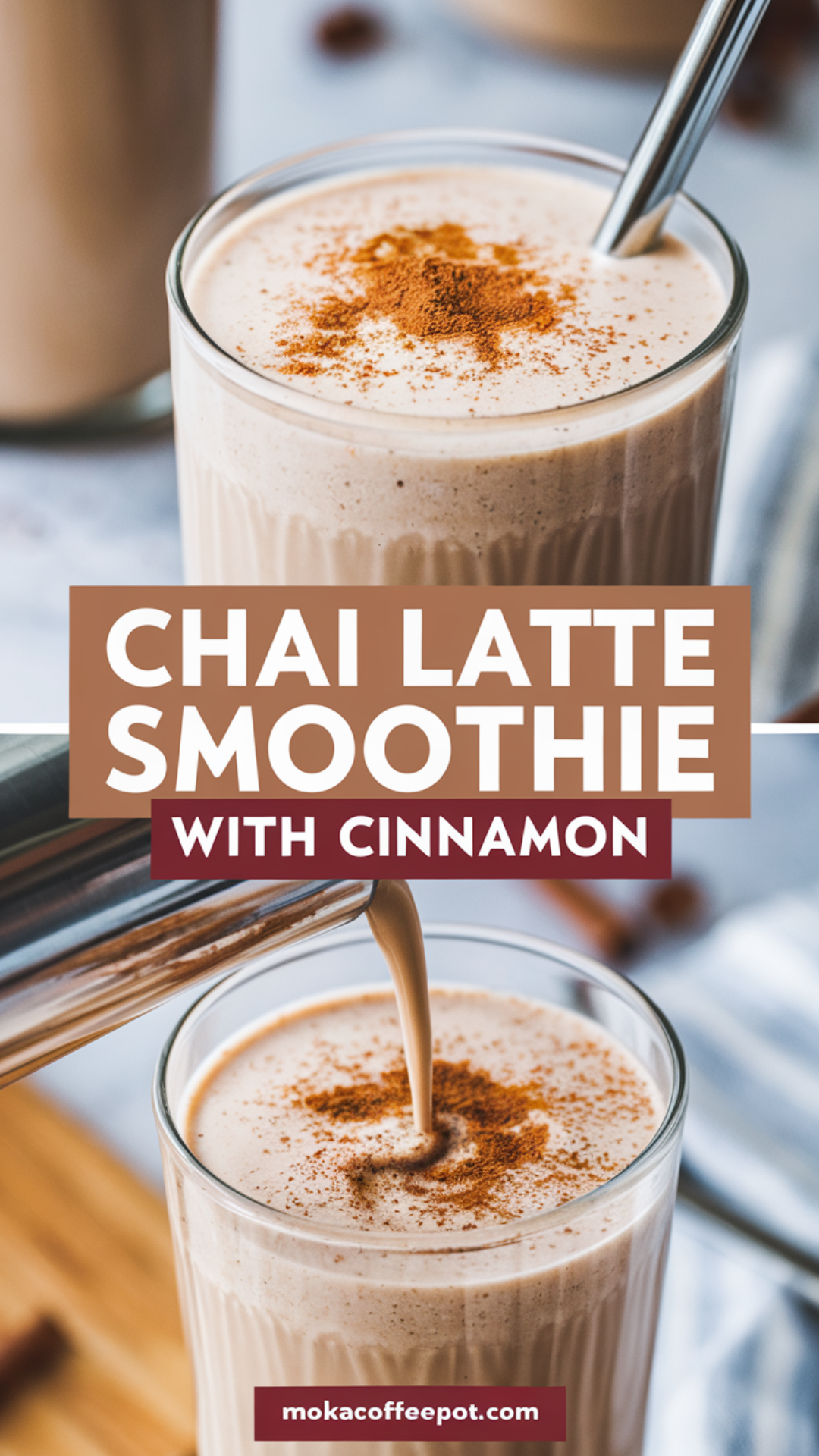Chai Latte Smoothie with Cinnamon Chai Latte Smoothie with Cinnamon