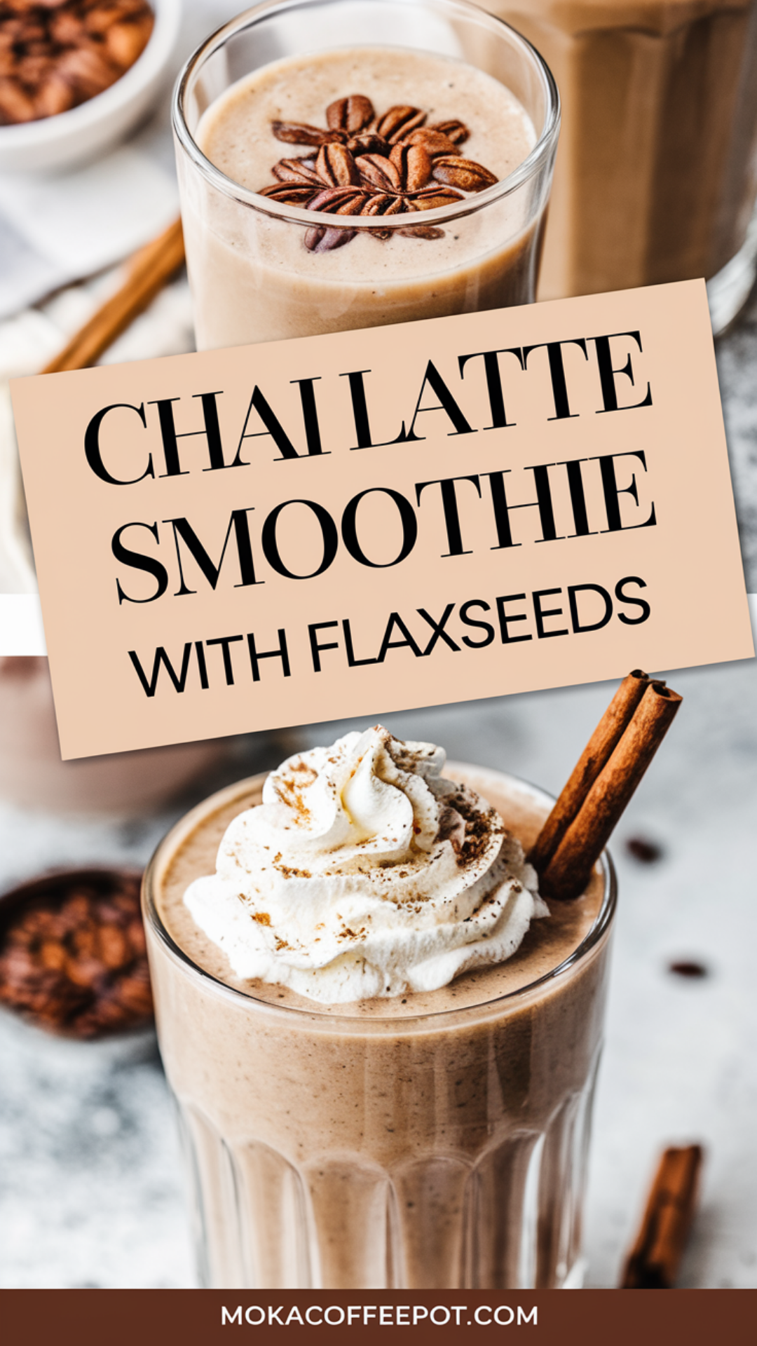 Chai Latte Smoothie with Flaxseeds Chai Latte Smoothie with Flaxseeds