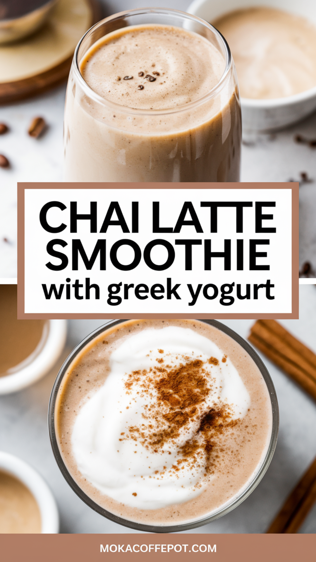 Chai Latte Smoothie with Greek Yogurt