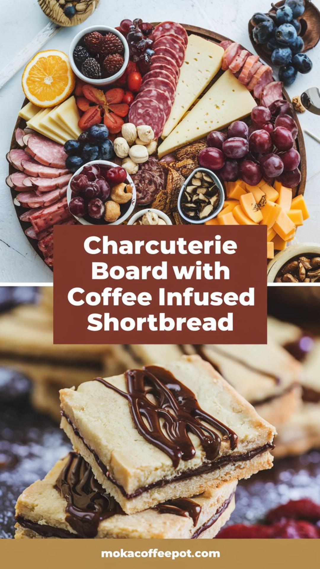 Charcuterie Board with Coffee Infused Shortbread Charcuterie Board with Coffee Infused Shortbread