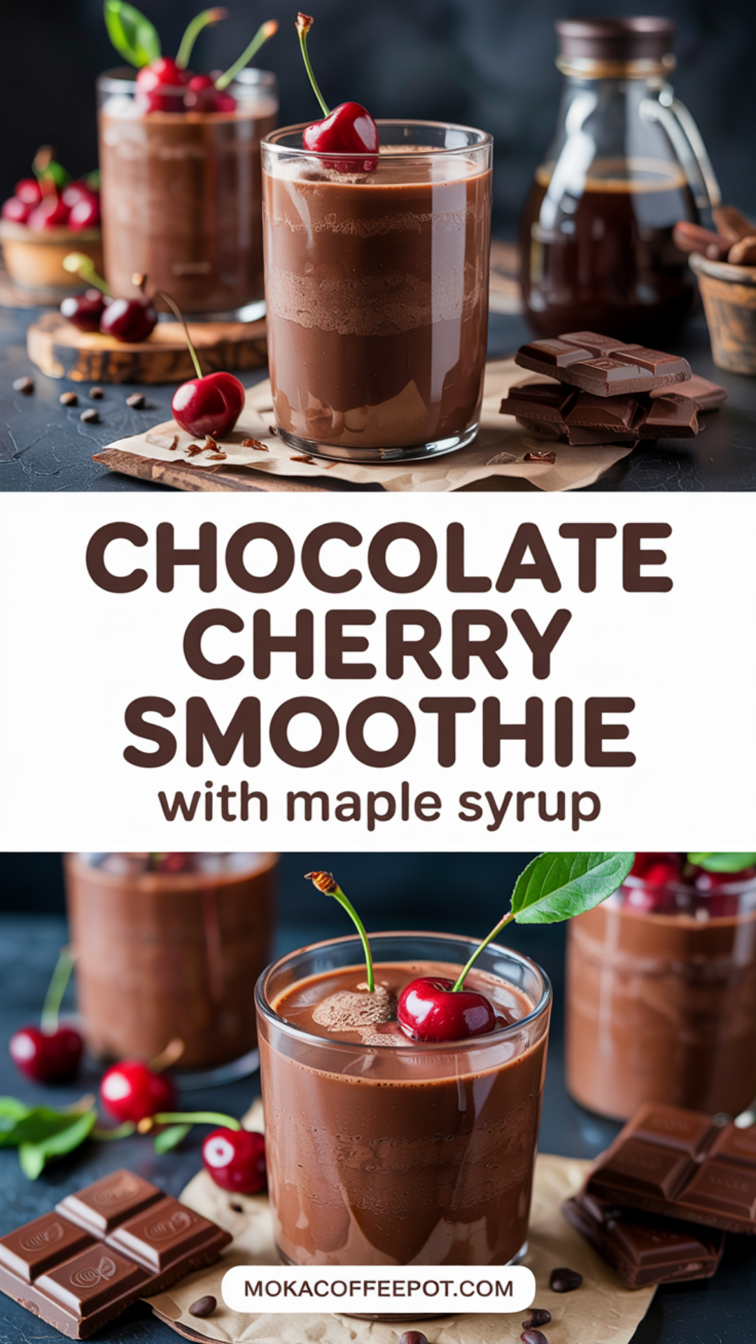 Chocolate Cherry Smoothie with Maple Syrup Recipe Chocolate Cherry Smoothie with Maple Syrup Recipe