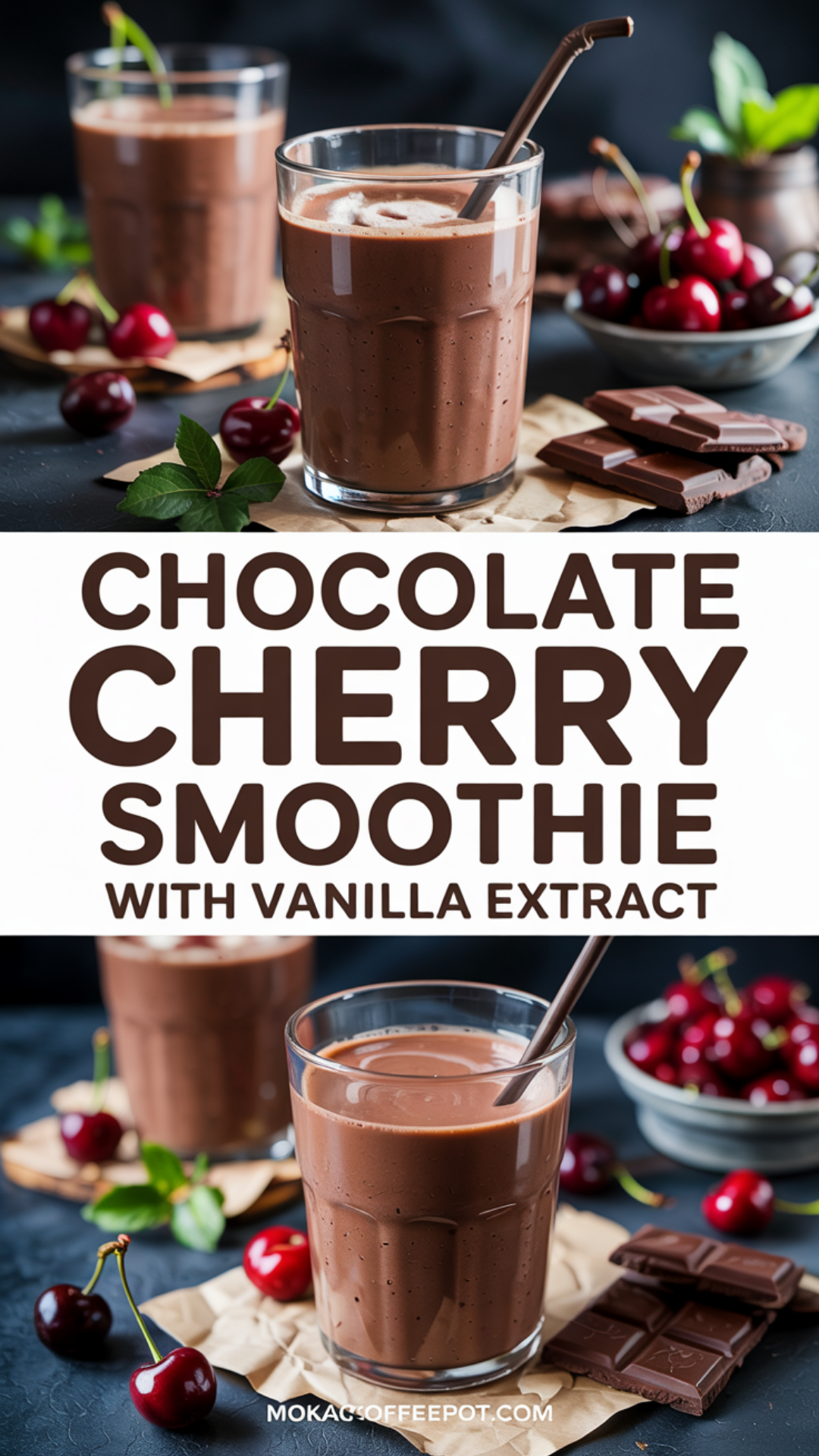 Chocolate Cherry Smoothie with Vanilla Extract Recipe Chocolate Cherry Smoothie with Vanilla Extract Recipe