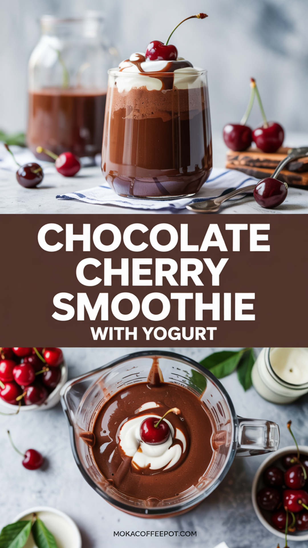 Chocolate Cherry Smoothie with Yogurt Recipe Chocolate Cherry Smoothie with Yogurt Recipe