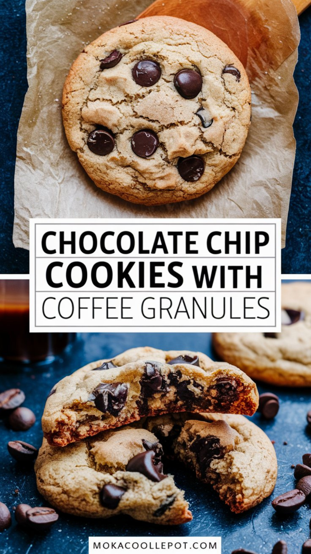 Chocolate Chip Cookies with Coffee Granules Chocolate Chip Cookies with Coffee Granules