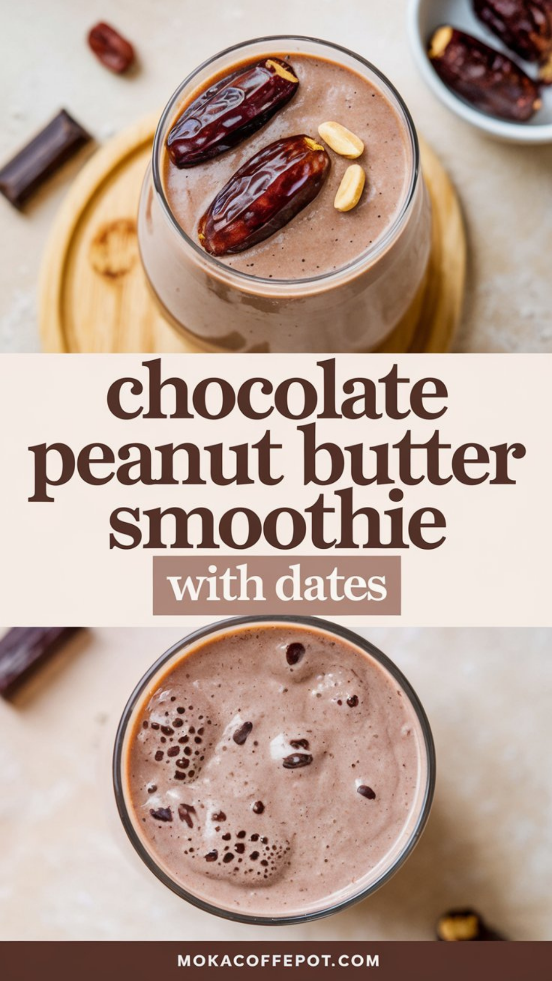 Chocolate Peanut Butter Smoothie with Dates Chocolate Peanut Butter Smoothie with Dates