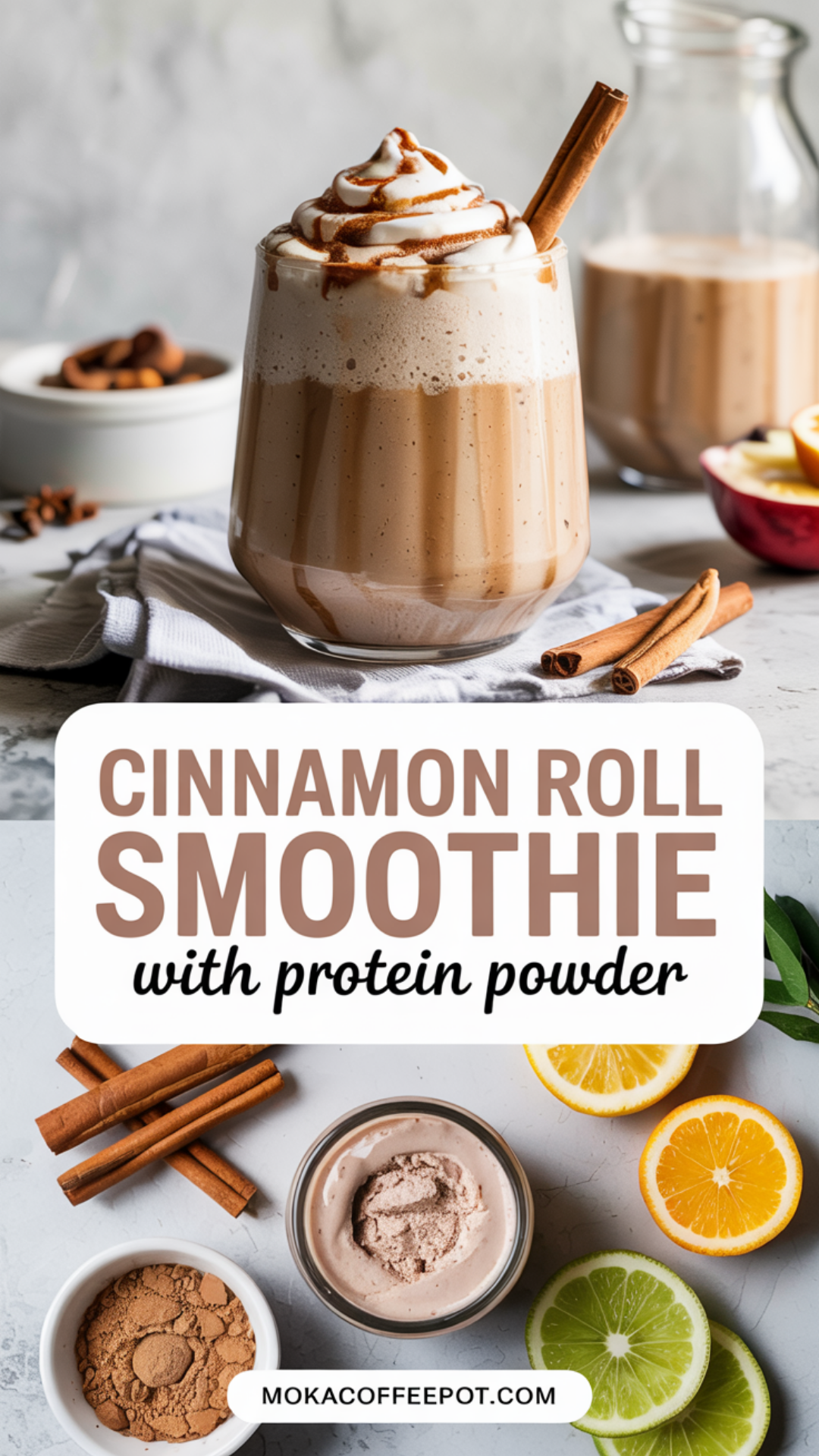 Cinnamon Roll Protein Smoothie Cinnamon Roll Protein Smoothie