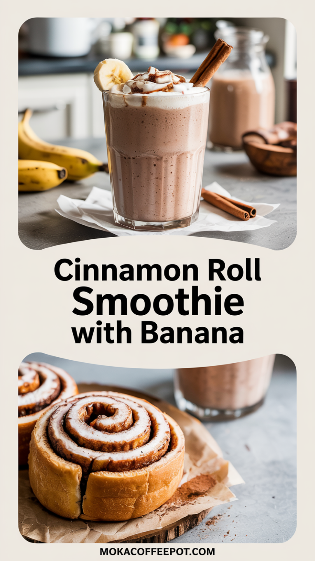 Cinnamon Roll Smoothie with Banana