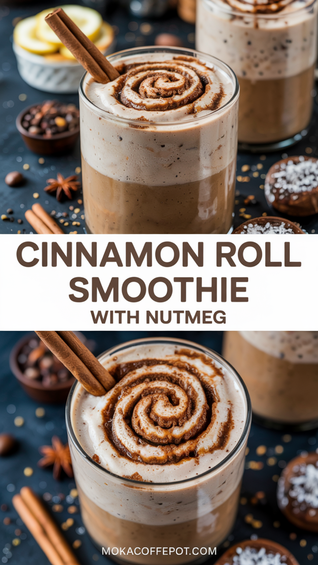 Cinnamon Roll Smoothie with Nutmeg