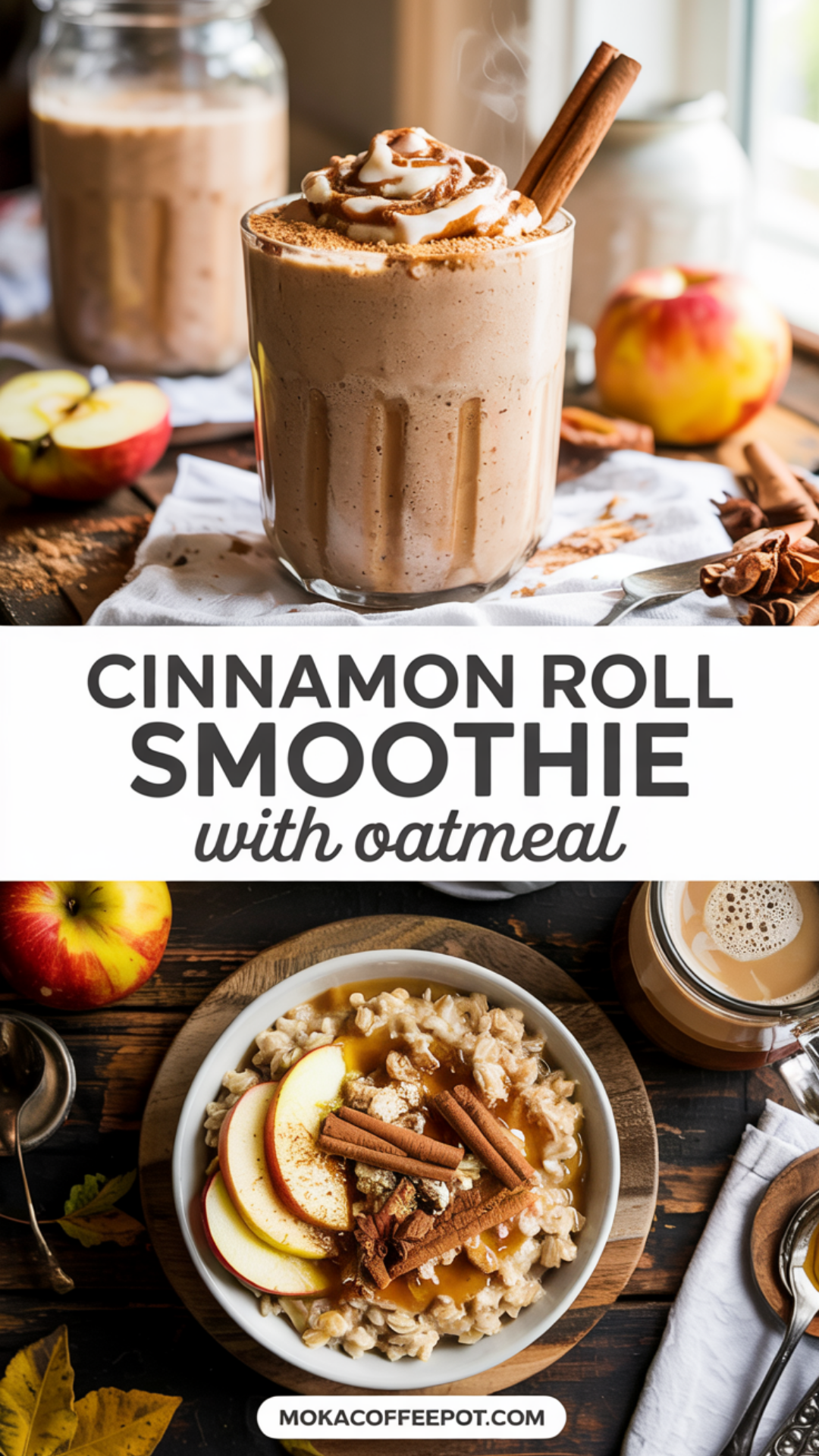 Cinnamon Roll Smoothie with Oatmeal Cinnamon Roll Smoothie with Oatmeal