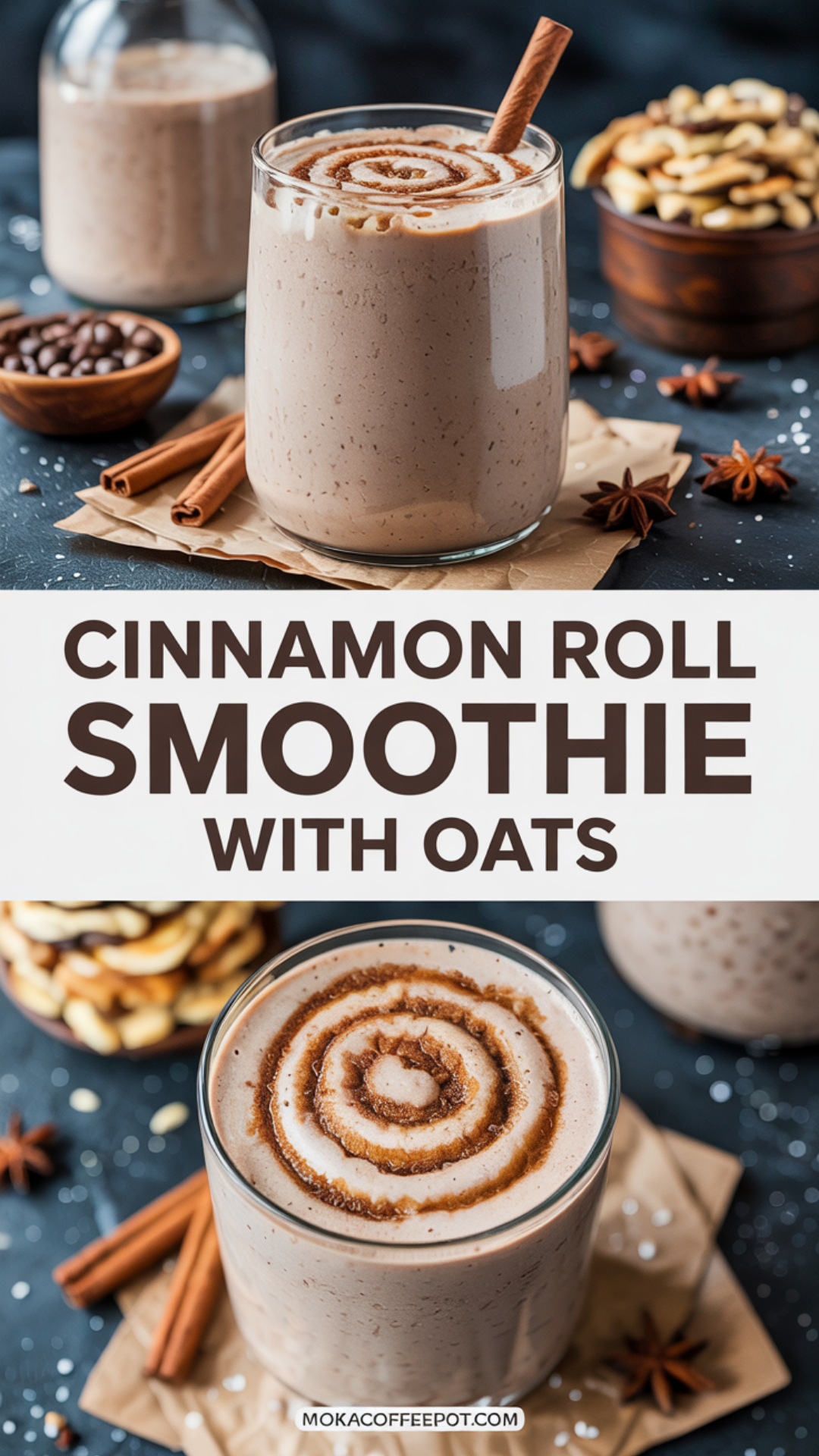 Cinnamon Roll Smoothie with Oats