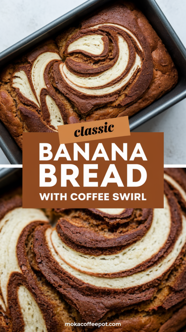 Classic Banana Bread with Coffee Swirl Classic Banana Bread with Coffee Swirl
