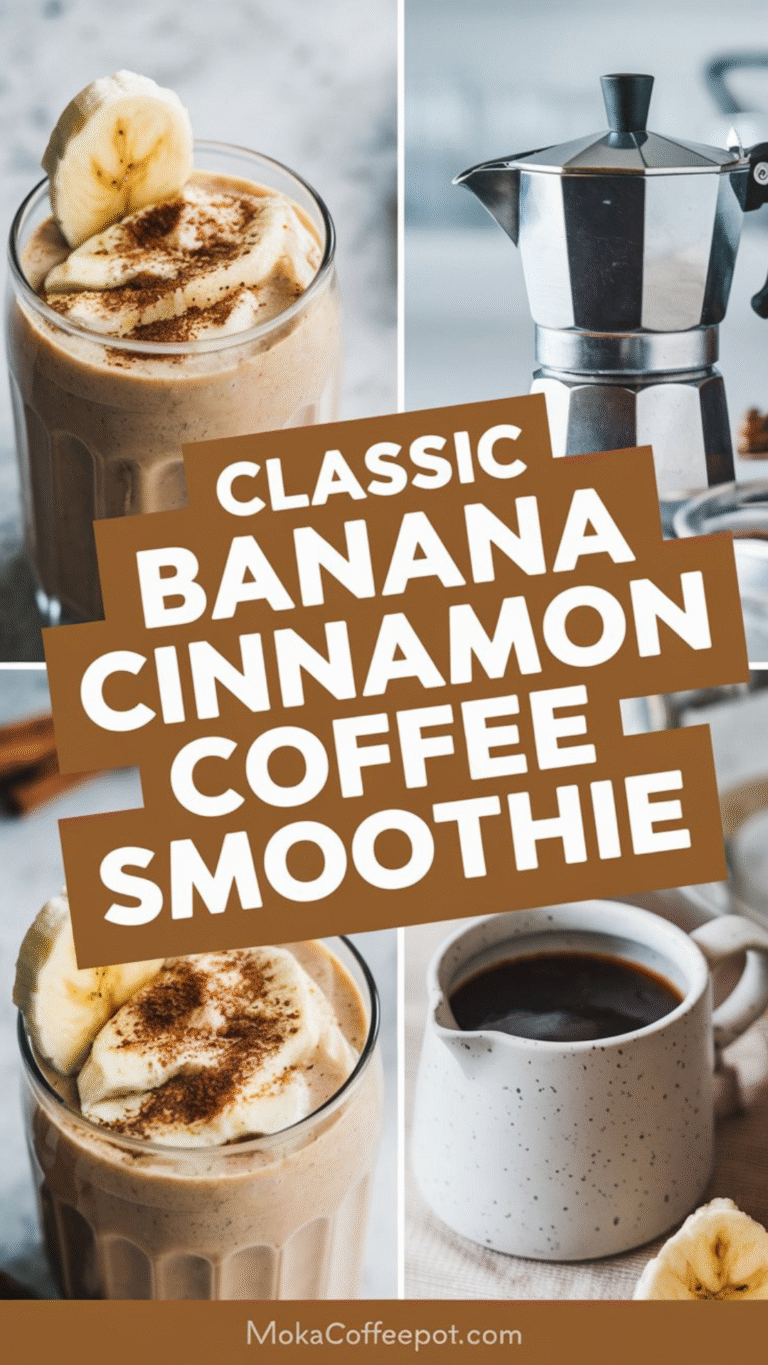 Classic Banana Cinnamon Coffee Smoothie Classic Banana Cinnamon Coffee Smoothie