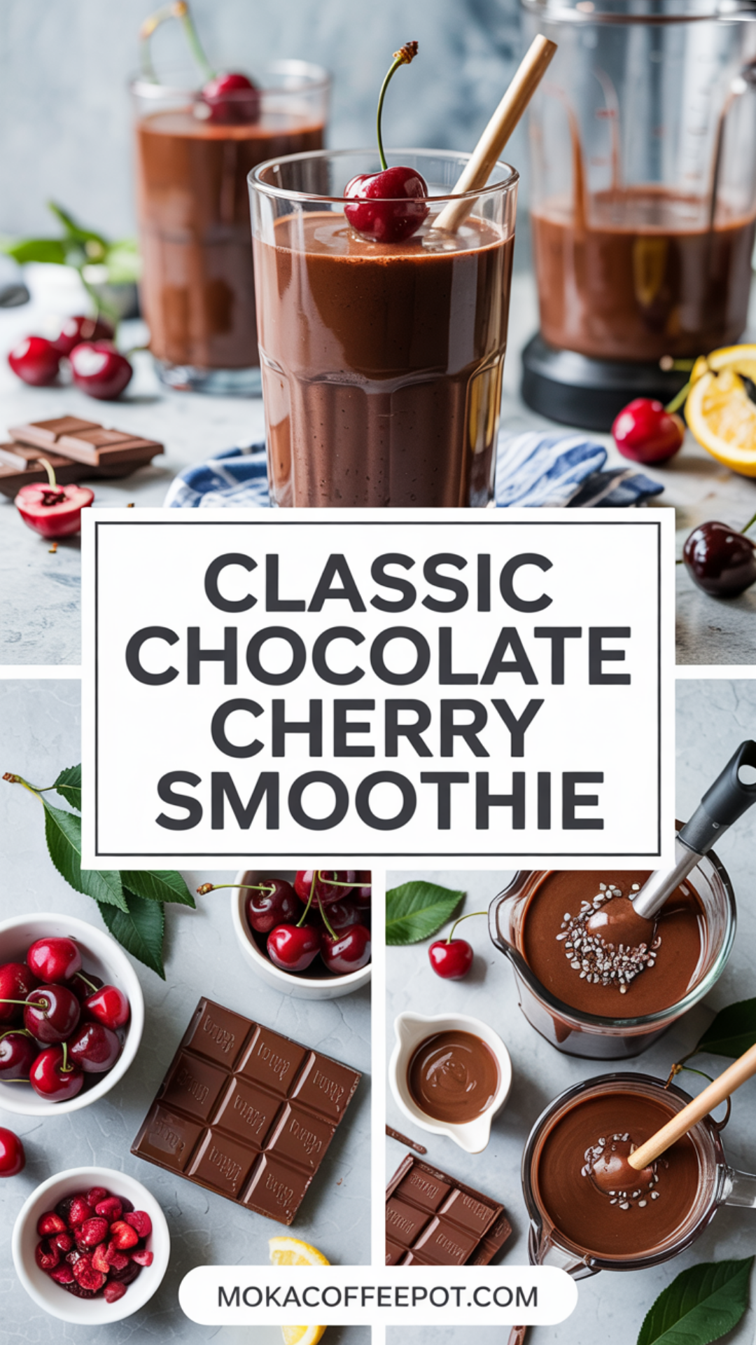 Classic Chocolate Cherry Smoothie Recipe Classic Chocolate Cherry Smoothie Recipe