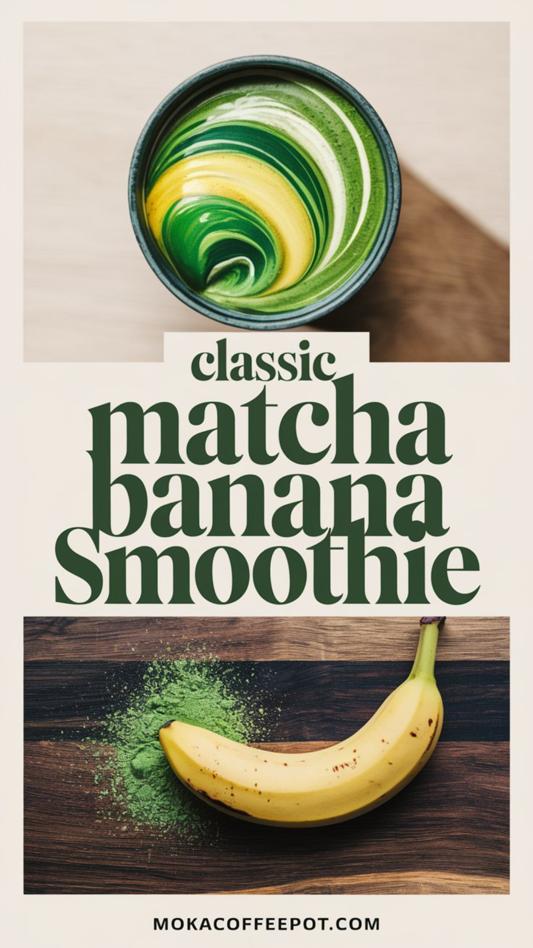 Classic Matcha Banana Smoothie Classic Matcha Banana Smoothie