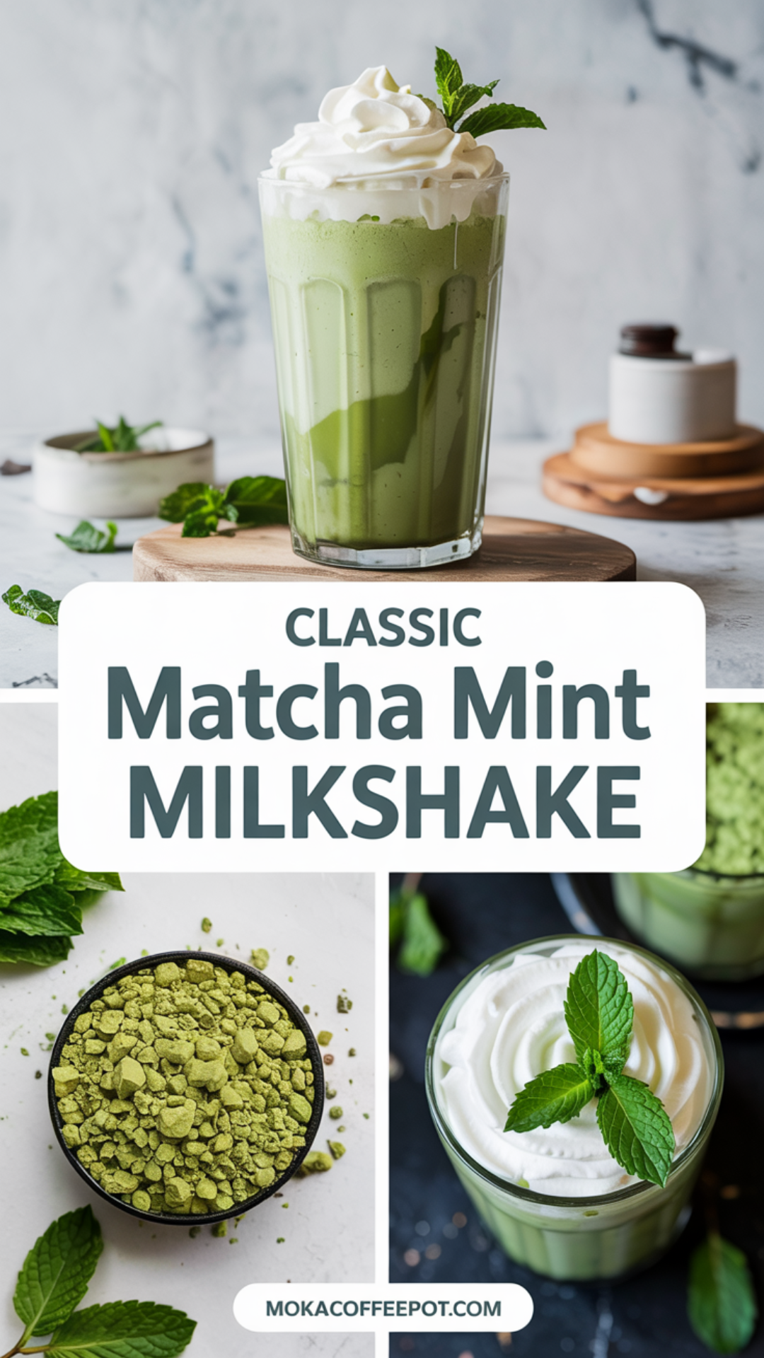 Classic Matcha Mint Milkshake Recipe Classic Matcha Mint Milkshake Recipe