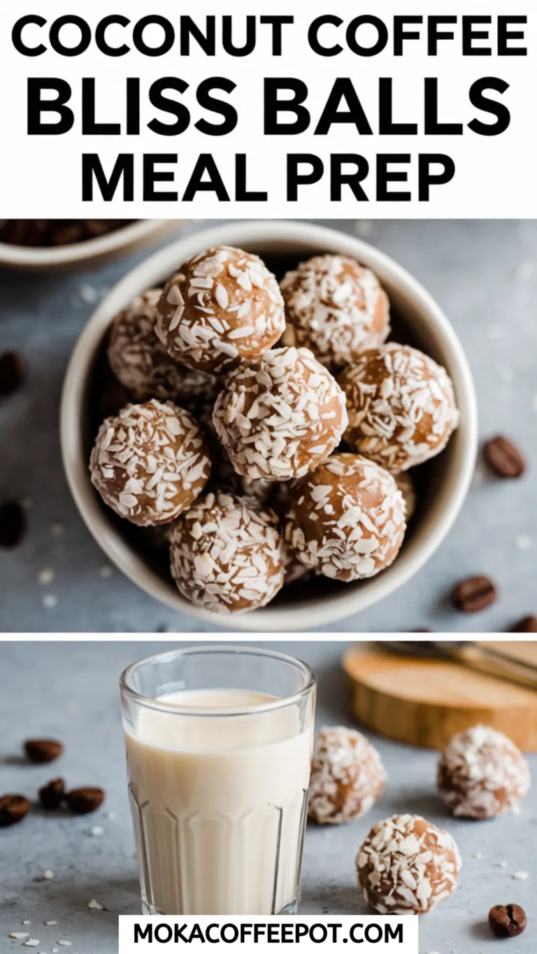 Coconut Coffee Bliss Balls Meal Prep