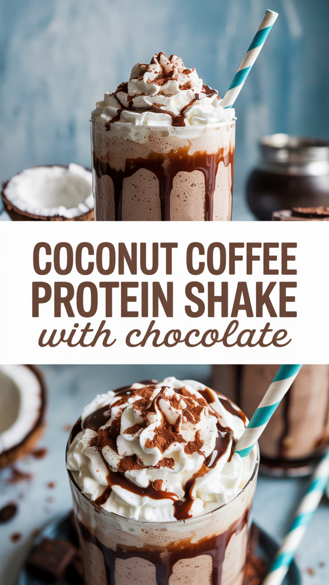 Coconut Coffee Protein Shake with Chocolate Recipe Coconut Coffee Protein Shake with Chocolate Recipe