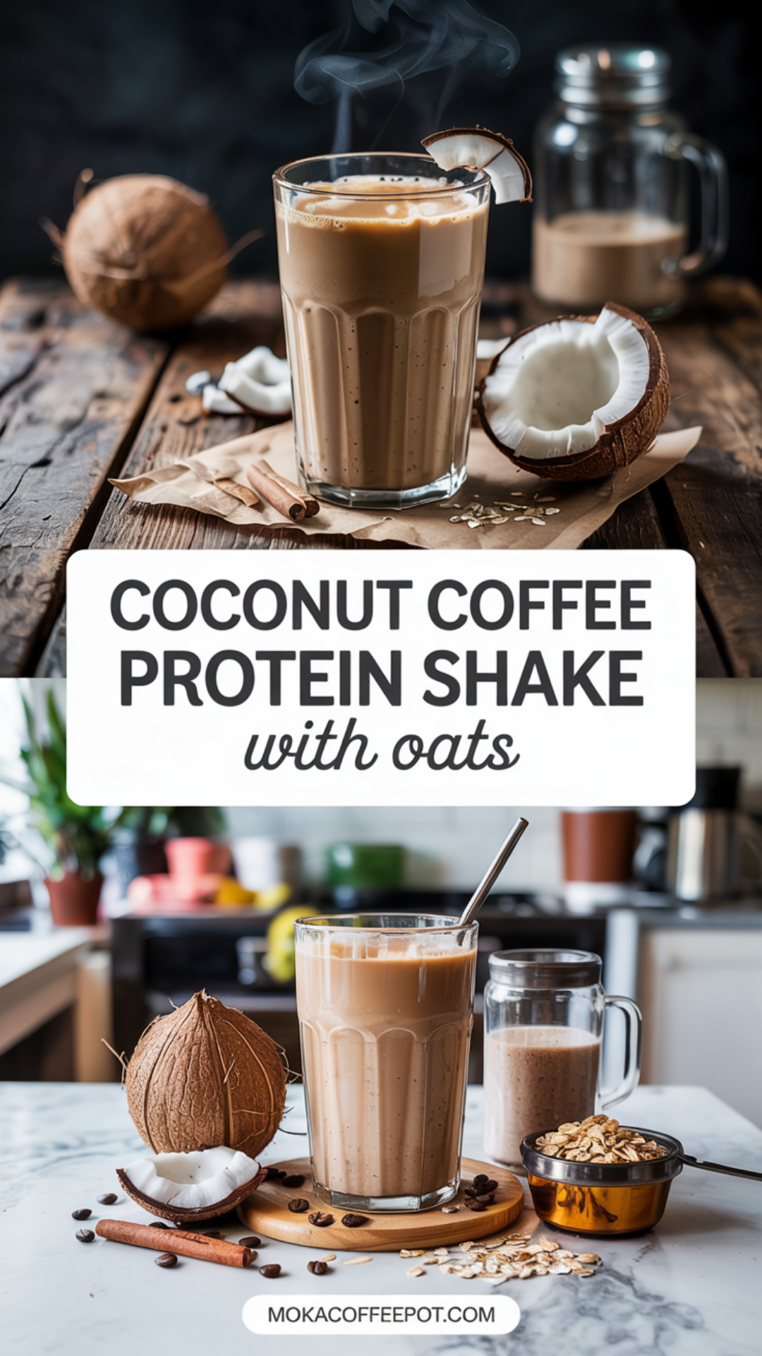 Coconut Coffee Protein Shake with Oats Recipe Coconut Coffee Protein Shake with Oats Recipe