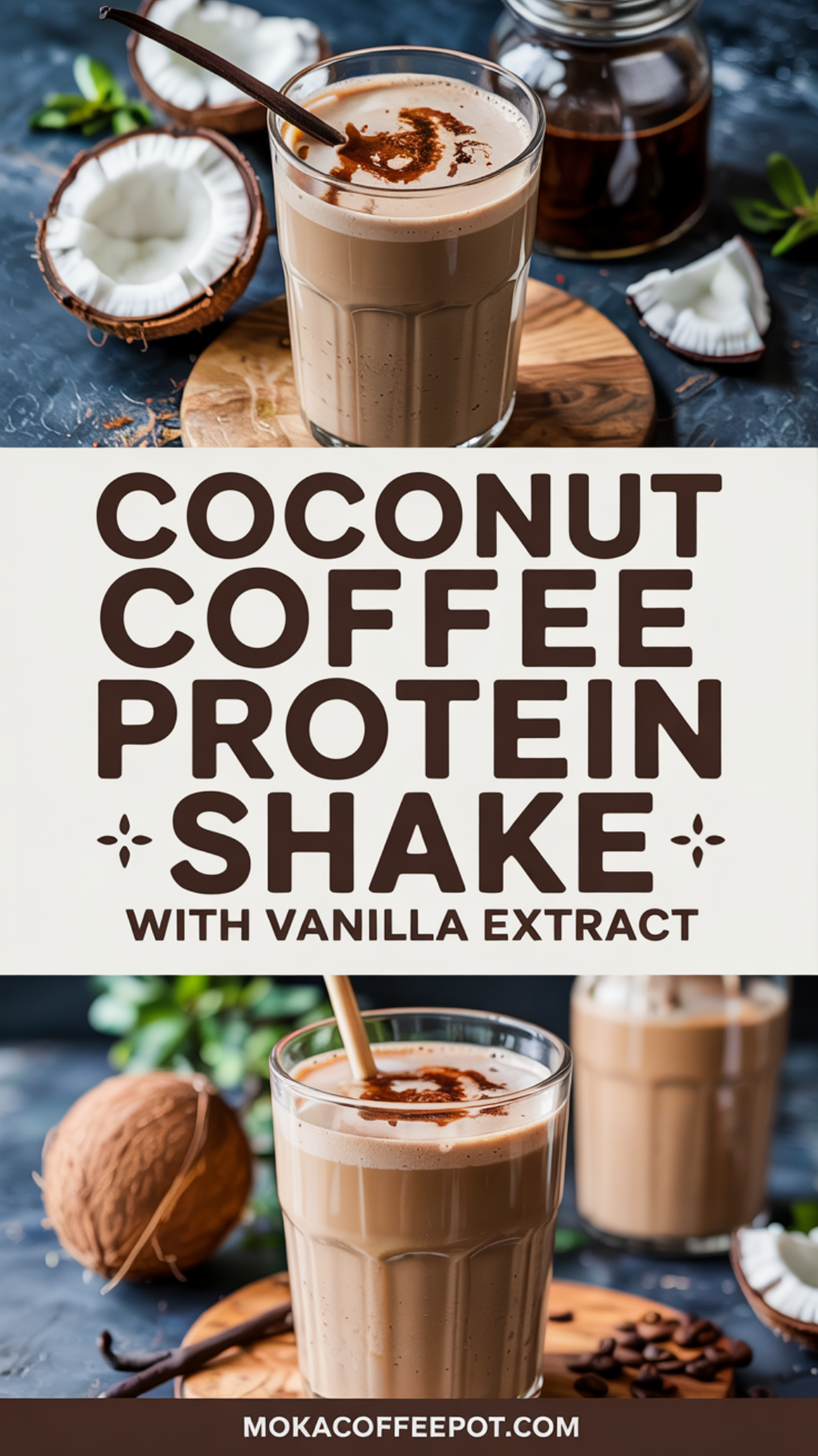 Coconut Coffee Protein Shake with Vanilla Extract Recipe Coconut Coffee Protein Shake with Vanilla Extract Recipe