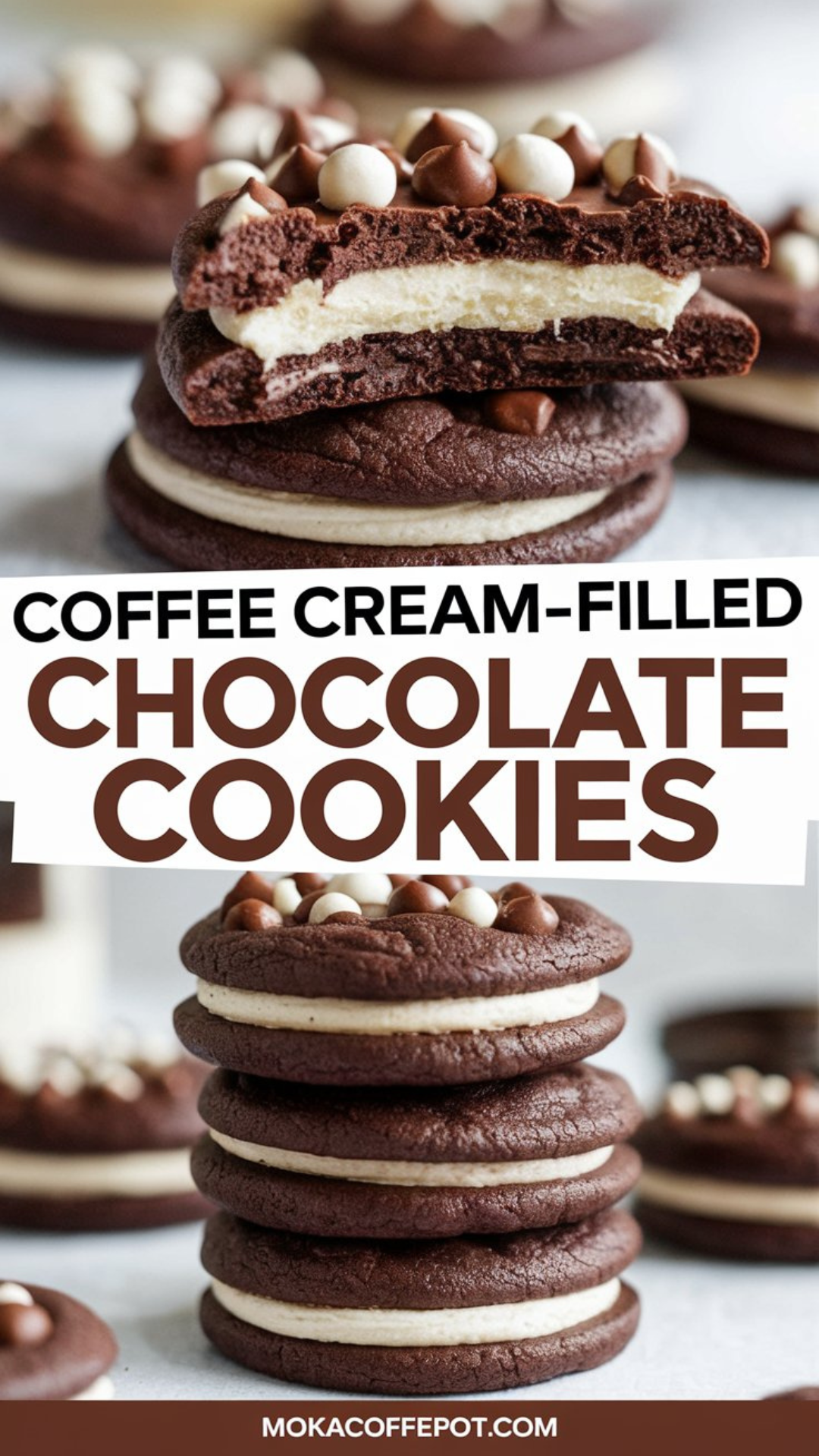 Coffee Cream-Filled Chocolate Cookies Coffee Cream-Filled Chocolate Cookies