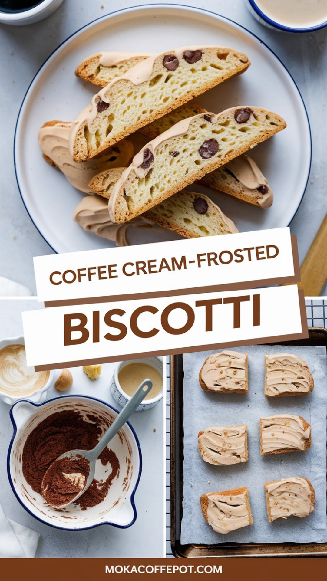 Coffee Cream-Frosted Biscotti Coffee Cream-Frosted Biscotti