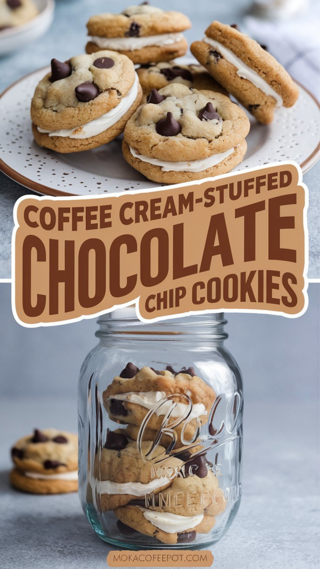 Coffee Cream-Stuffed Chocolate Chip Cookies Coffee Cream-Stuffed Chocolate Chip Cookies