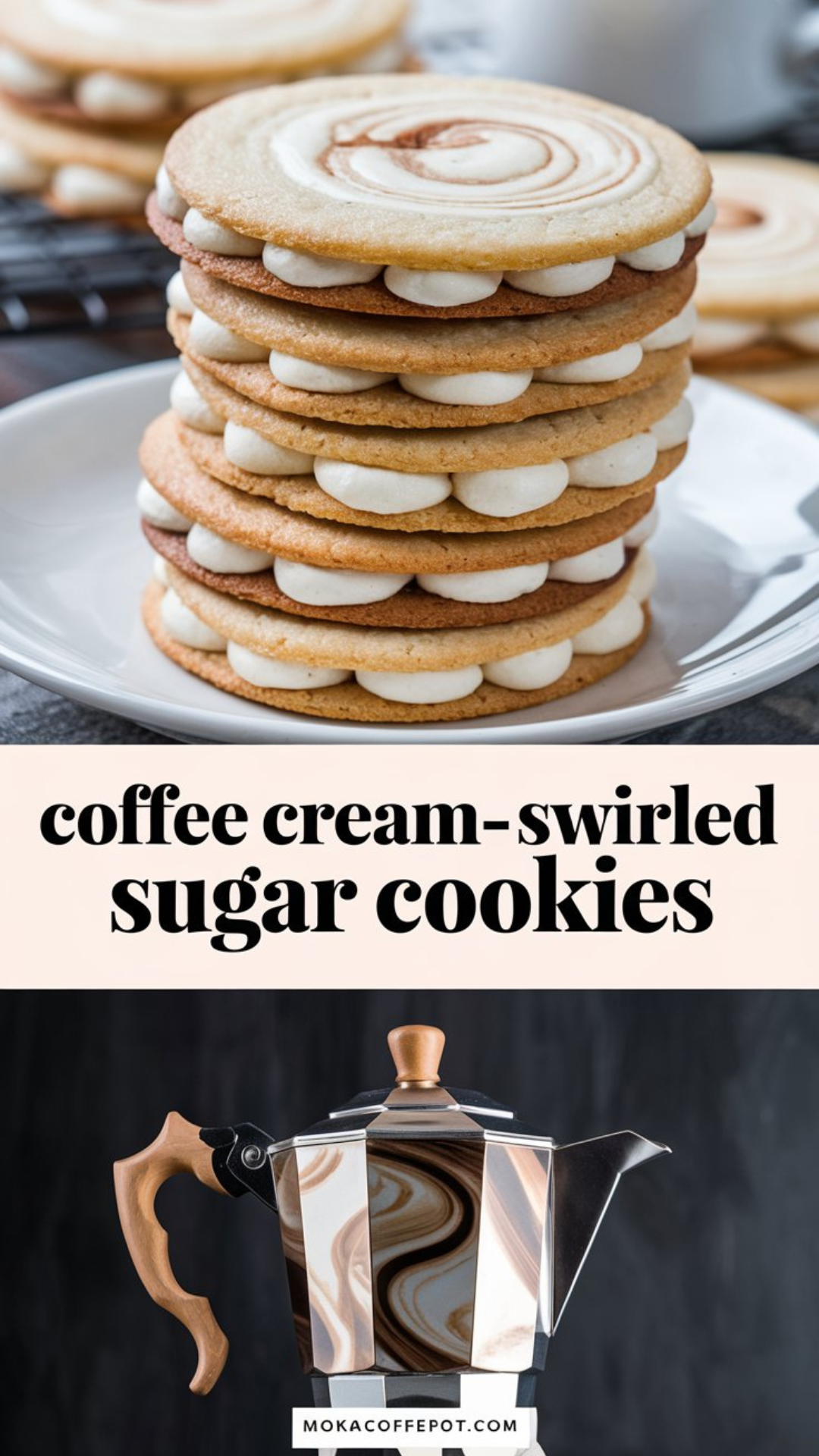 Coffee Cream-Swirled Sugar Cookies Coffee Cream-Swirled Sugar Cookies