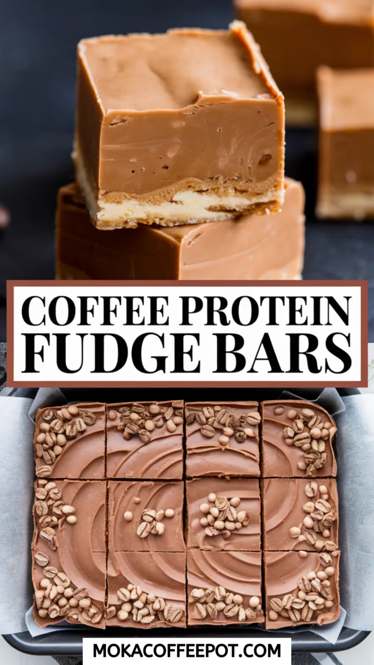 Coffee Protein Fudge Bars Recipe