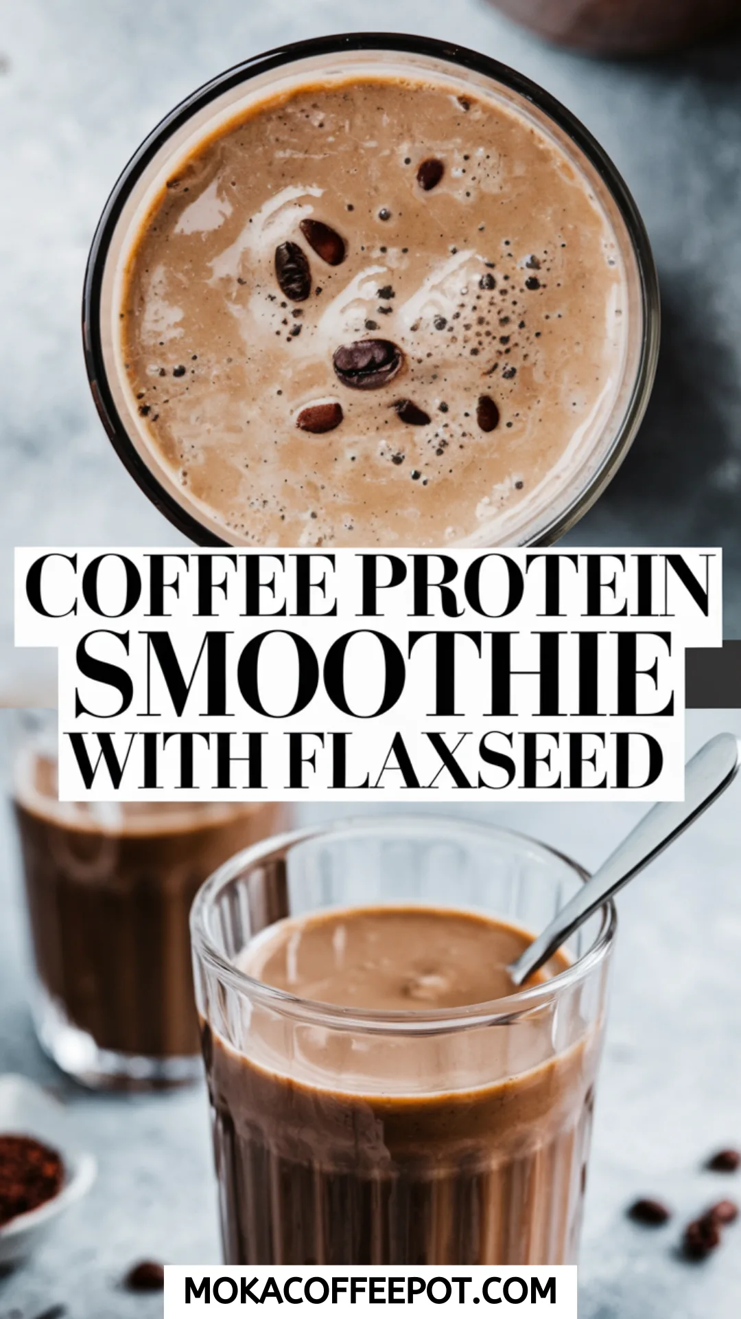 Coffee Protein Smoothie with Flaxseed Recipe