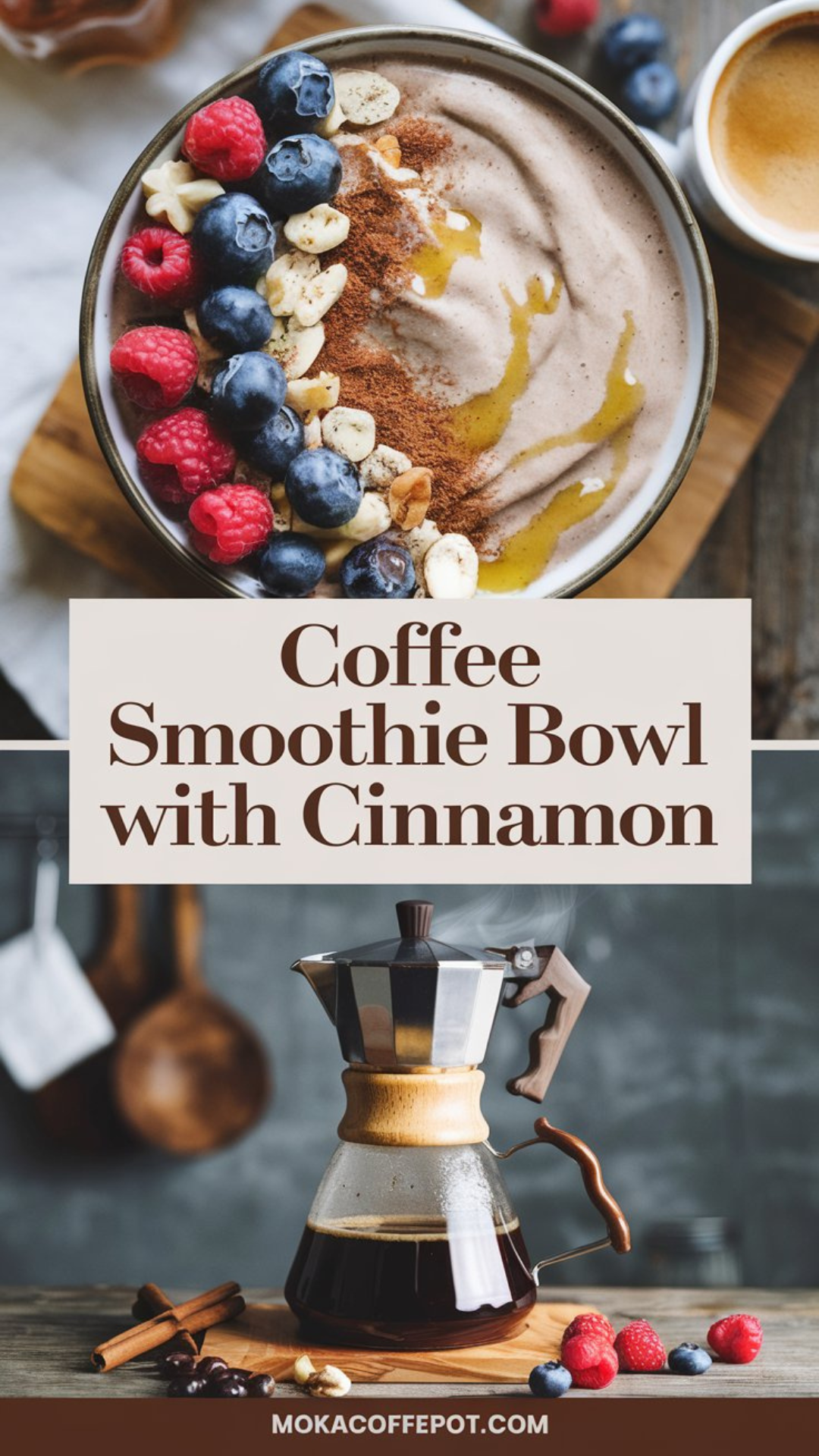 Coffee Smoothie Bowl with Cinnamon Coffee Smoothie Bowl with Cinnamon