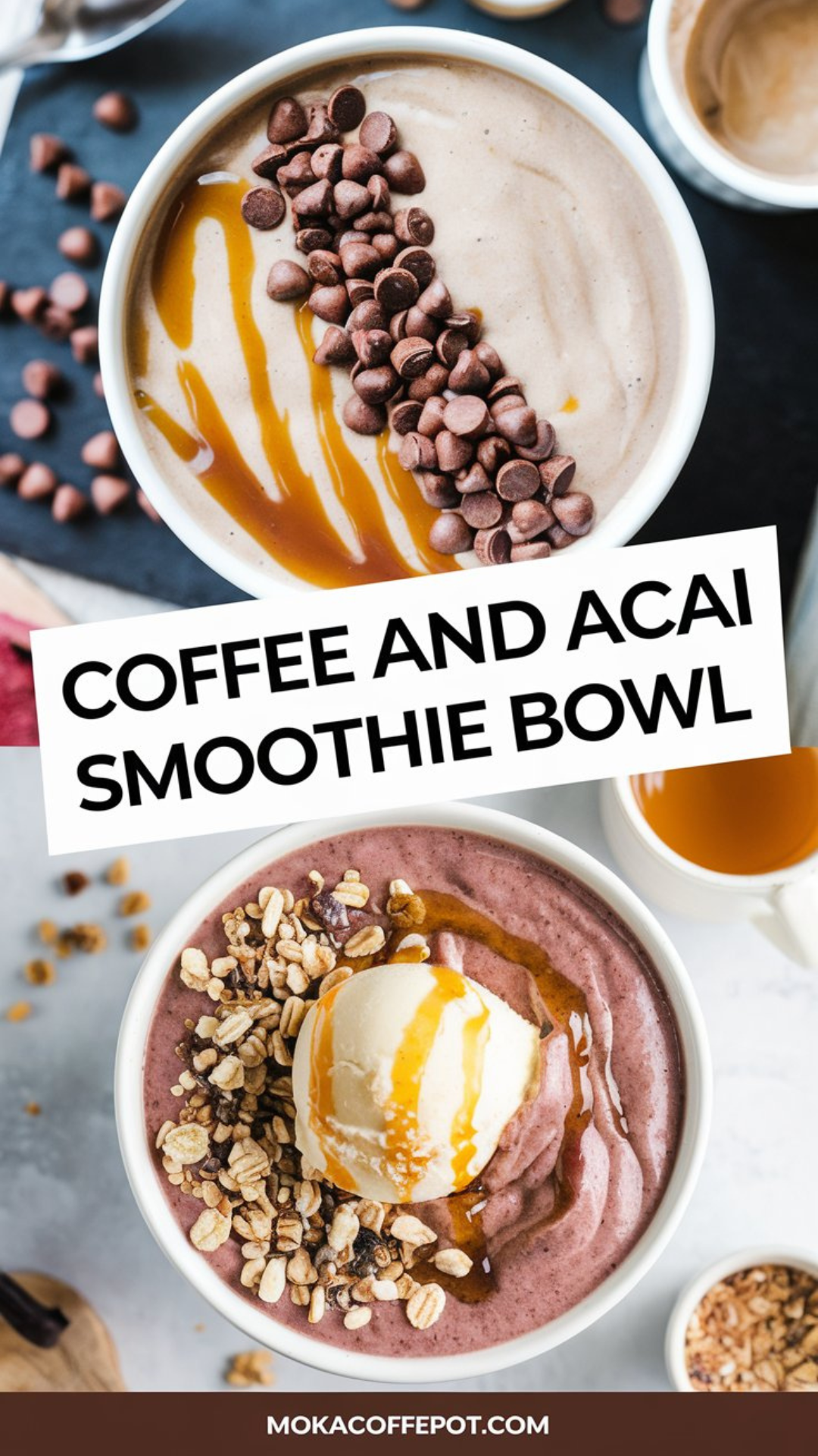 Coffee and Acai Smoothie Bowl Coffee and Acai Smoothie Bowl