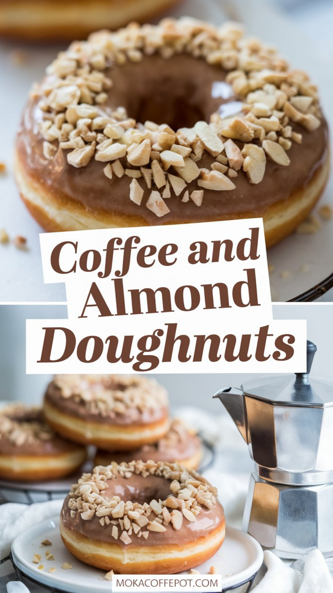 Coffee and Almond Doughnuts Coffee and Almond Doughnuts