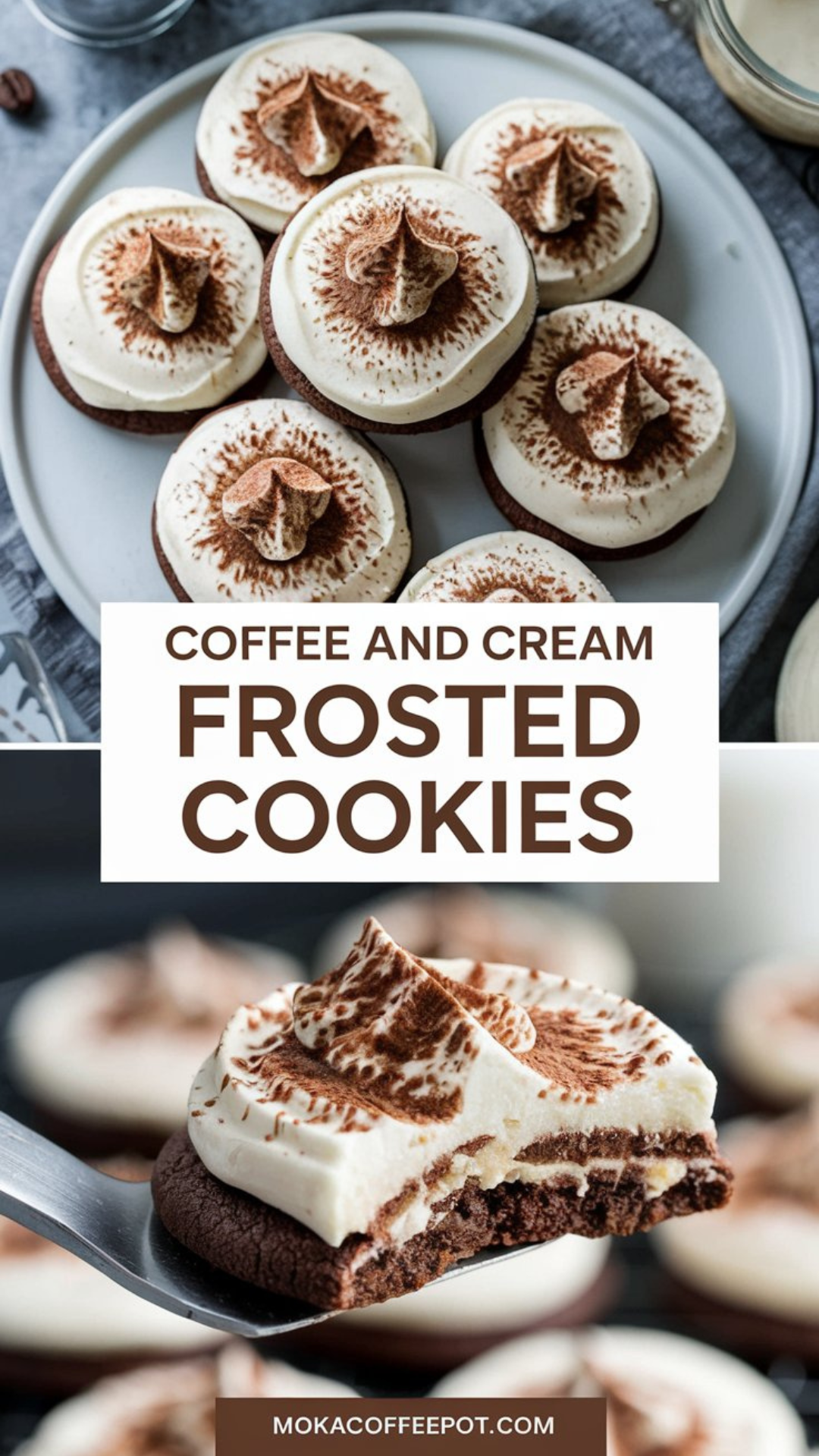 Coffee and Cream Frosted Cookies Coffee and Cream Frosted Cookies