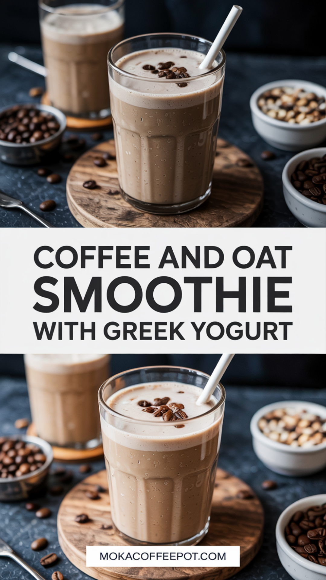 Coffee and Oat Smoothie with Greek Yogurt Recipe Coffee and Oat Smoothie with Greek Yogurt Recipe