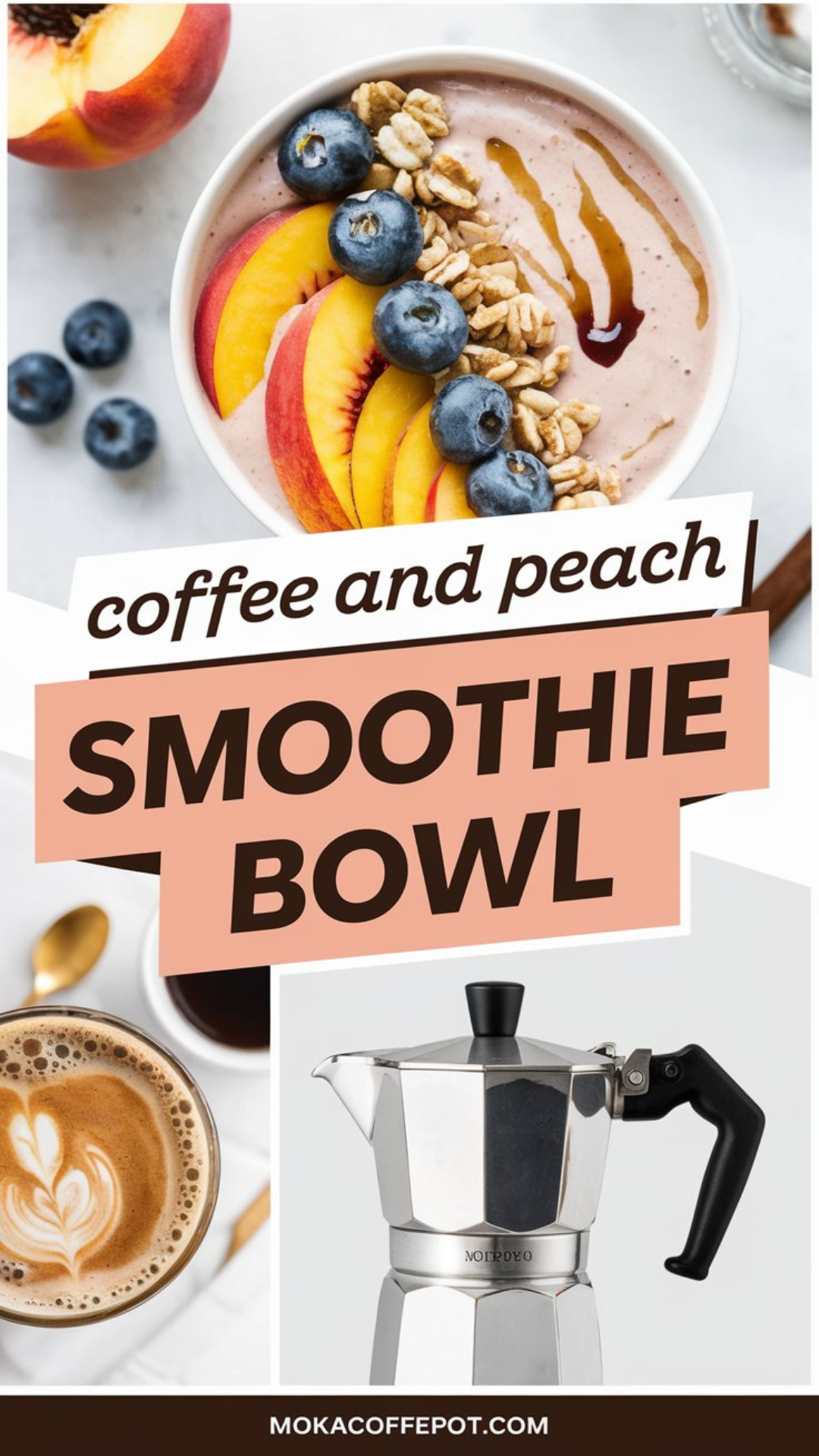 Coffee and Peach Smoothie Bowl Coffee and Peach Smoothie Bowl