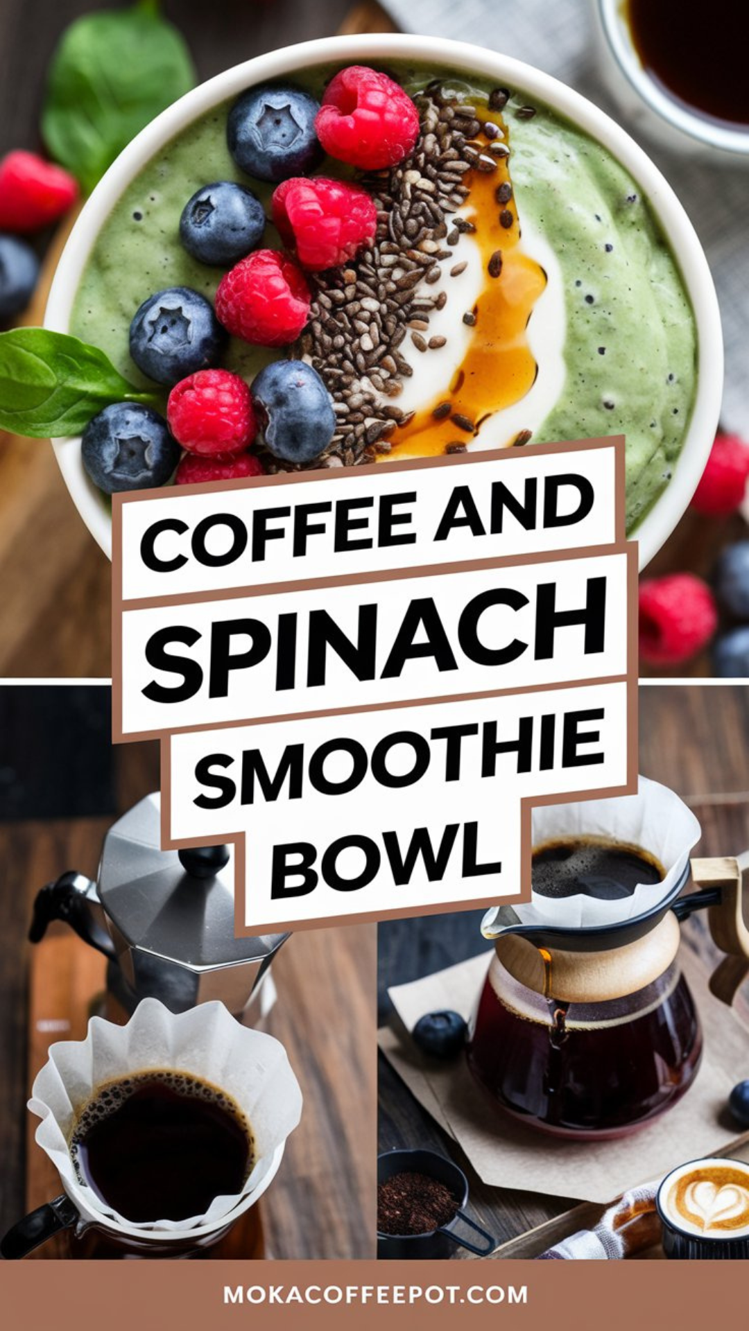 Coffee and Spinach Smoothie Bowl Coffee and Spinach Smoothie Bowl
