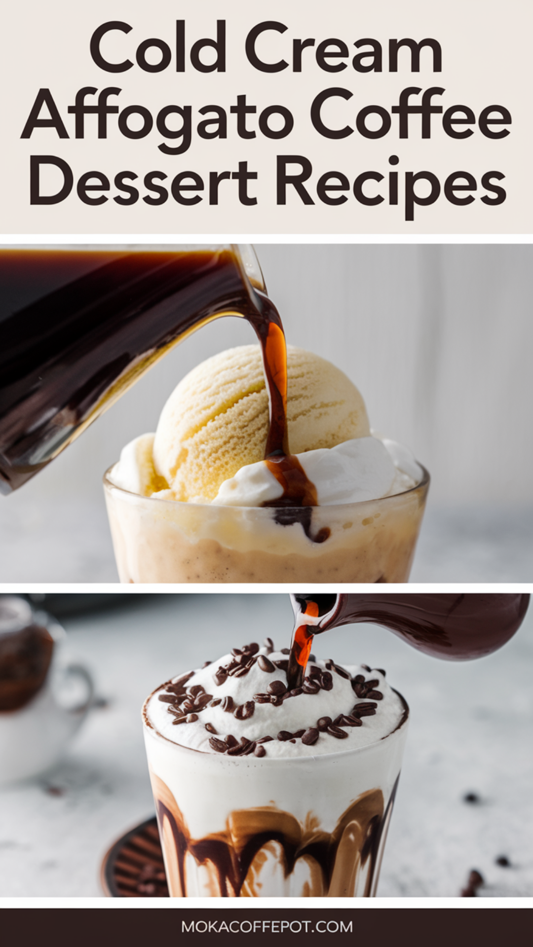 Cold Cream Affogato Coffee Dessert Recipes Cold Cream Affogato Coffee Dessert Recipes