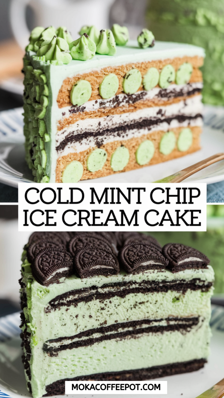 Cold Mint Chip Ice Cream Cake